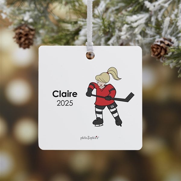 Personalized Hockey Player Ornaments by philoSophie's - 26073