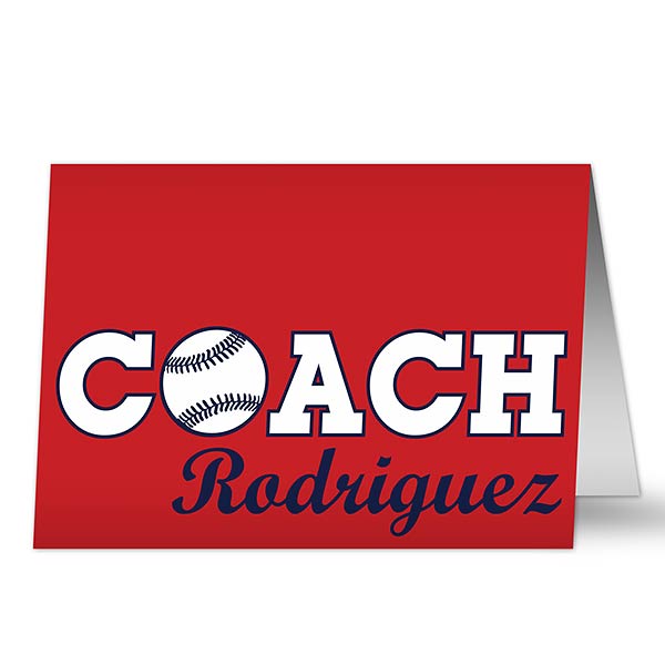 Personalized Coach Thank You Cards - 26082