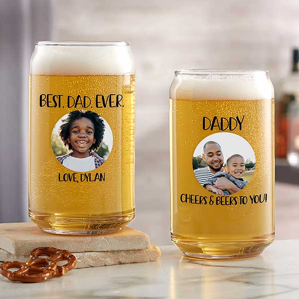 Custom Glass Cup Order, Custom Design Beer Can Glass