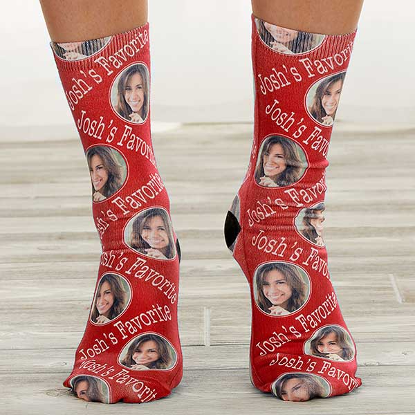 Personalized Romantic Photo Adult Socks