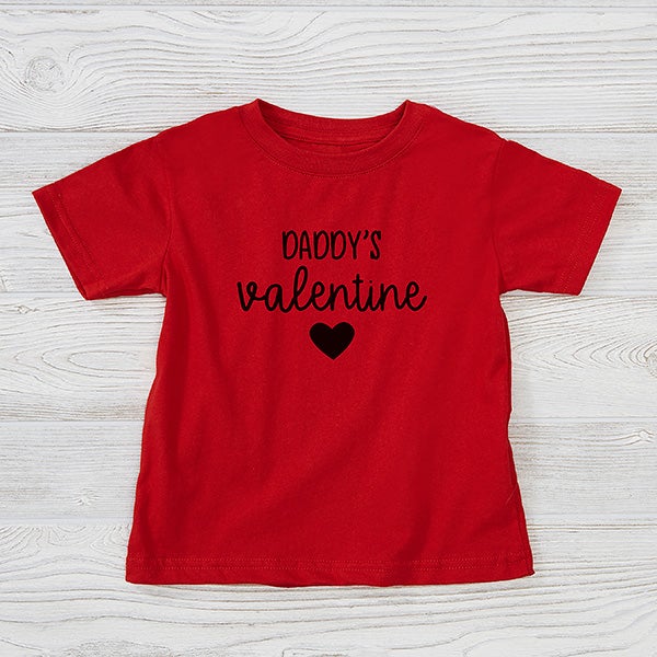 Personalised Tees Unisex T-shirt Clothing Mummy And Daddy's Little valentine