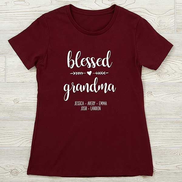 Blessed Grandma Personalized Shirts - 26160