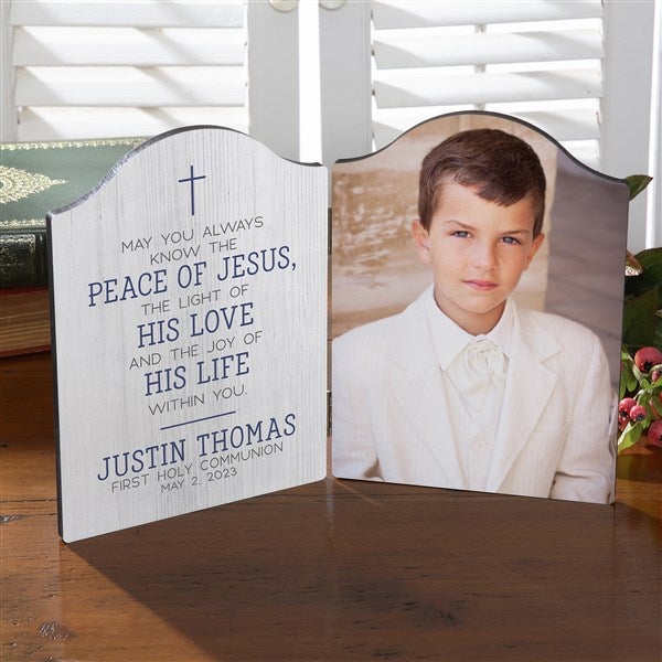 First Communion Personalized Photo Plaque