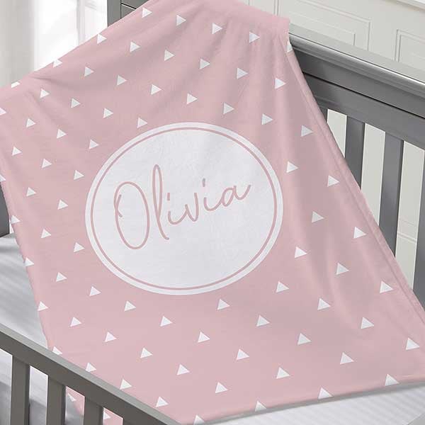 Simple & Sweet Personalized Baby Girl Blankets - 26200