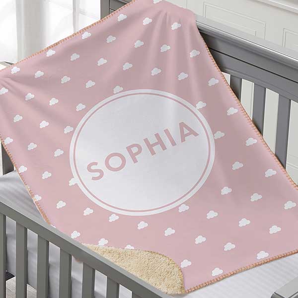 Simple & Sweet Personalized Baby Girl Blankets - 26200