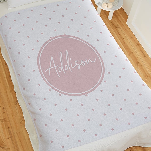 Simple & Sweet Personalized Baby Girl Blankets - 26200