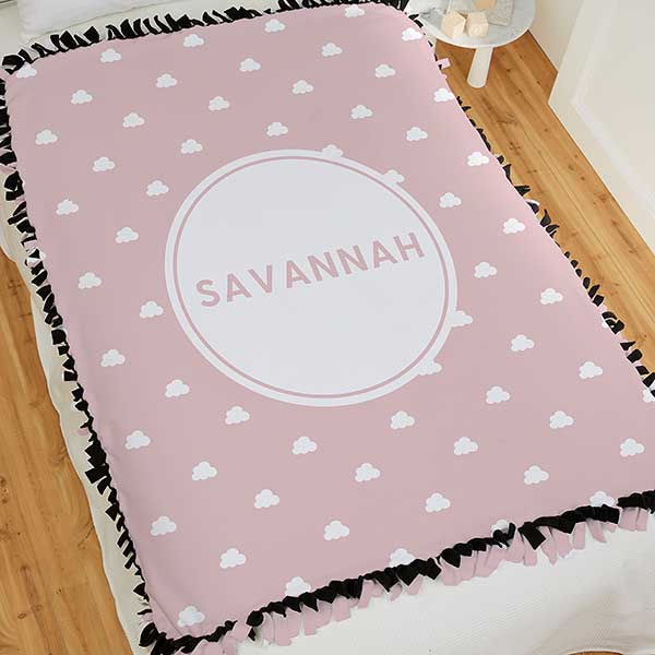 Simple & Sweet Personalized Baby Girl Blankets - 26200