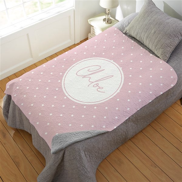Simple & Sweet Personalized Baby Girl Blankets - 26200
