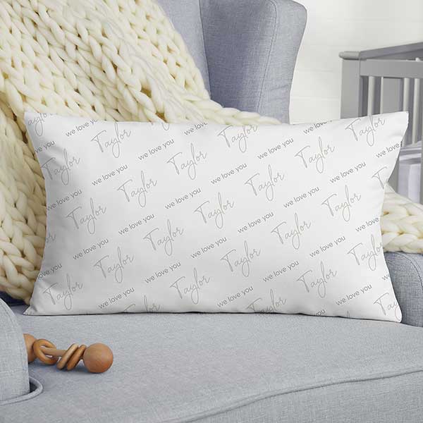 Simple & Sweet Personalized Baby Throw Pillows - 26228