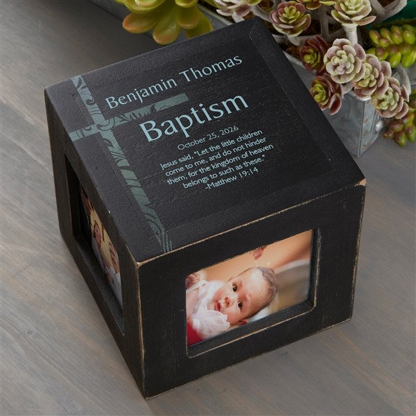 Personalized Baptism Photo Cubes - 26233