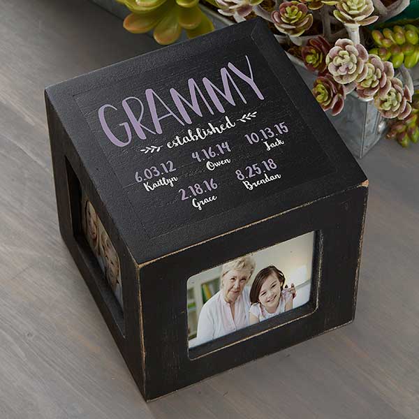 Mom Established Personalized Photo Cubes - 26237