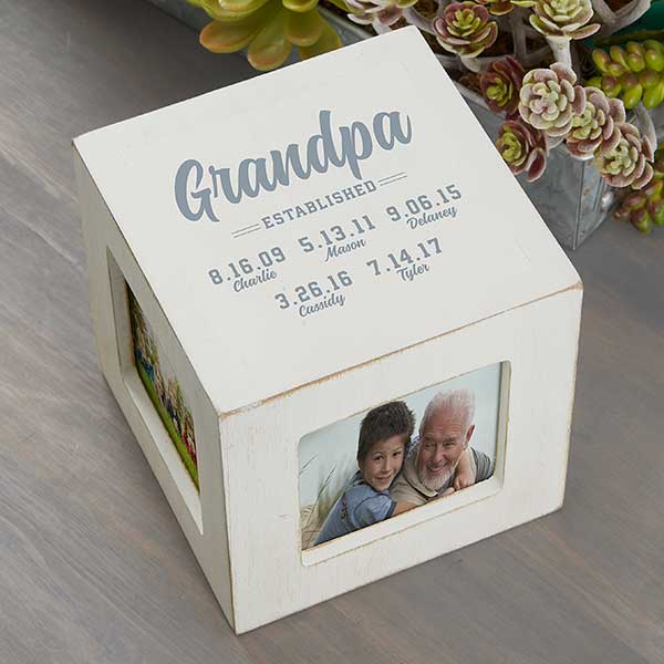 Established Personalized Photo Cubes - 26238