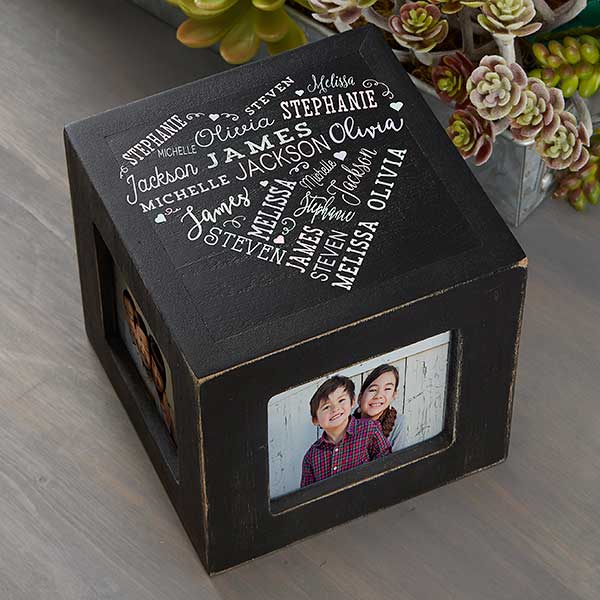 Close To Her Heart Personalized Photo Cubes - 26239