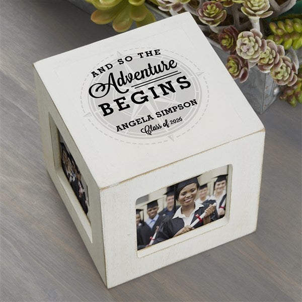Graduation Compass Personalized Photo Cubes - 26241