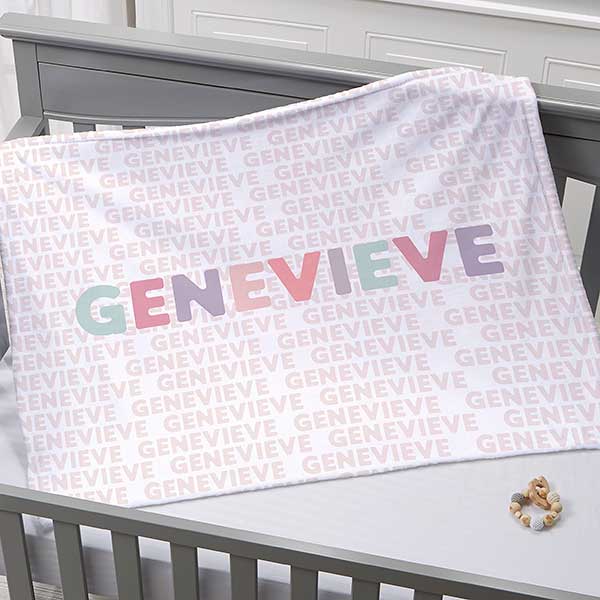 Delicate Name Personalized Baby Blankets - 26250