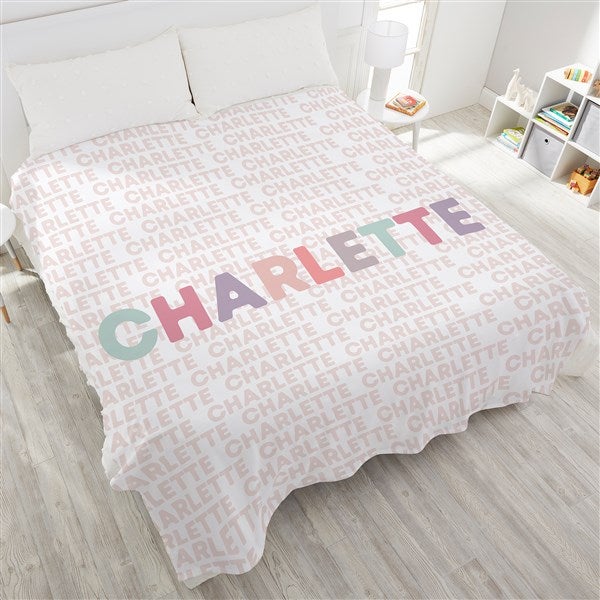 Delicate Name Personalized Baby Blankets - 26250