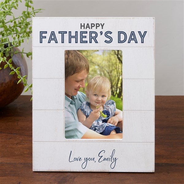 Father's Day Personalized Shiplap Picture Frame - 26281