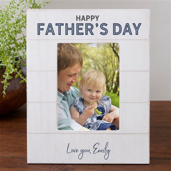 Father's Day Personalized Shiplap Picture Frame - 26281