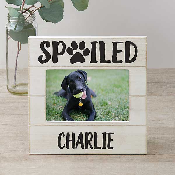 Spoiled Pet Personalized Dog Picture Frame - 26282