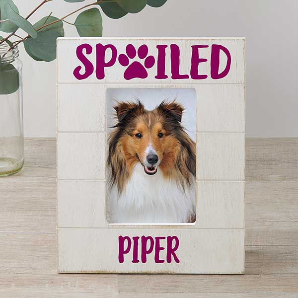 Spoiled Pet Personalized Dog Picture Frame - 26282