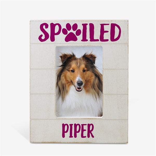 Spoiled Pet Personalized Dog Picture Frame - 26282