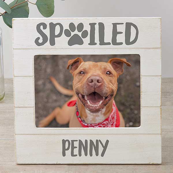 Spoiled Pet Personalized Dog Picture Frame - 26282