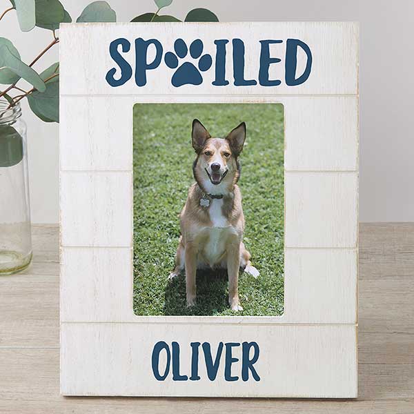 Spoiled Pet Personalized Dog Picture Frame - 26282