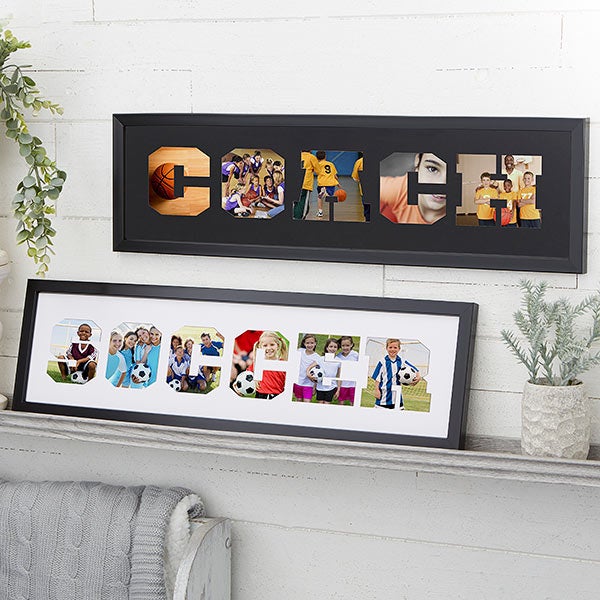 Coach Letters Personalized Collage Photo Frame - 26285