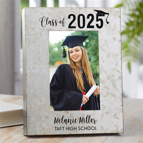 Class of Graduation Personalized Galvanized Metal Picture Frames - 26287