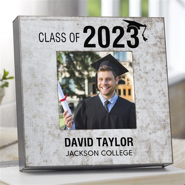 Class of Graduation Personalized Galvanized Metal Picture Frames - 26287