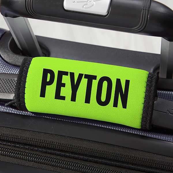 Scripty Style Personalized Luggage Handle Wrap