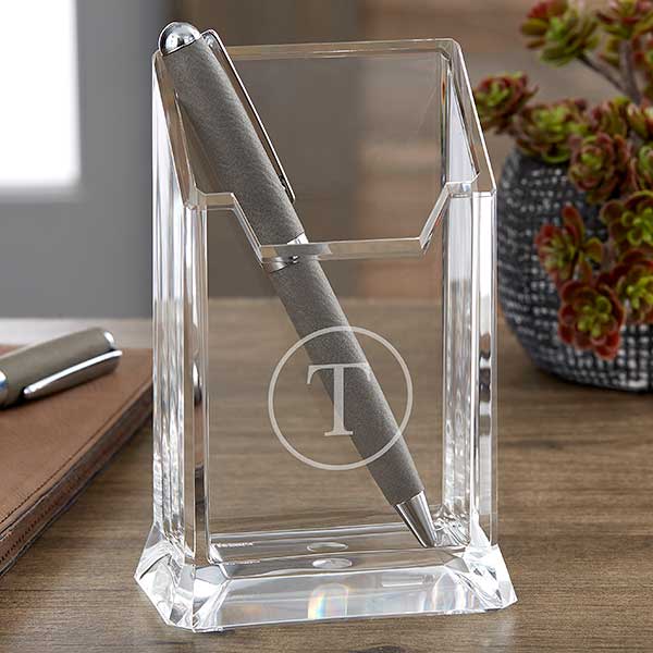 Classic Celebrations Personalized Acrylic Pen & Pencil Holder - 26309