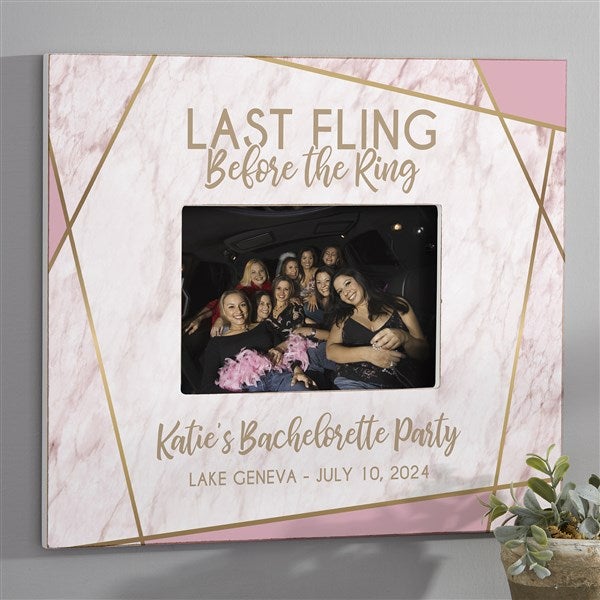 Last Fling Before the Ring Personalized Picture Frame - 26372