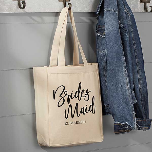 Classic Elegance Personalized Bridal Party Tote Bags - 26375