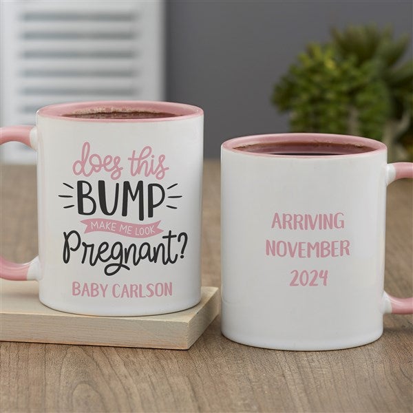 Does This Bump Make Me Look Pregnant Personalized Coffee Mugs - 26403