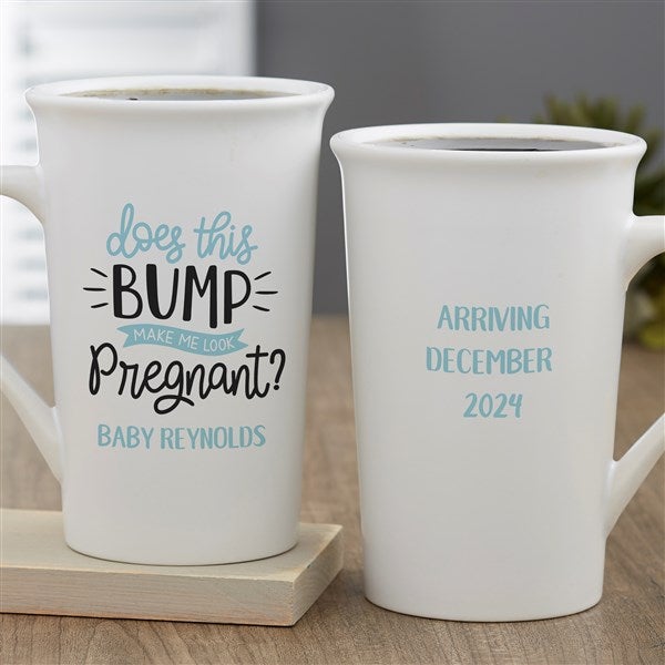 Does This Bump Make Me Look Pregnant Personalized Coffee Mugs - 26403