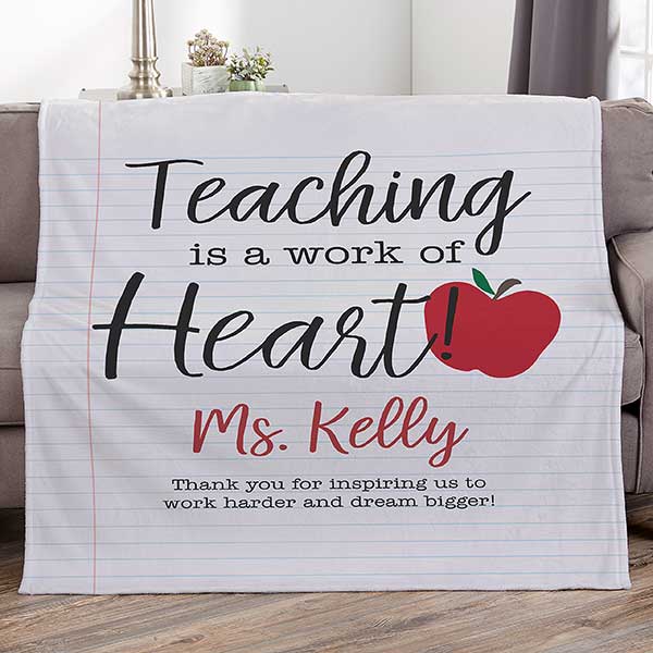 Inspiring Teacher Personalized Blankets - 26408