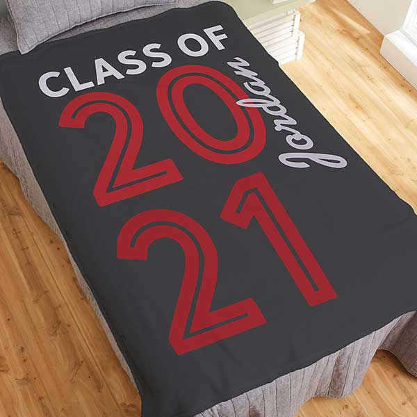 Graduating Class Of Personalized Graduation Blankets