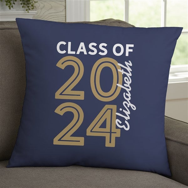 Graduating Class Of Personalized Throw Pillows - 26418