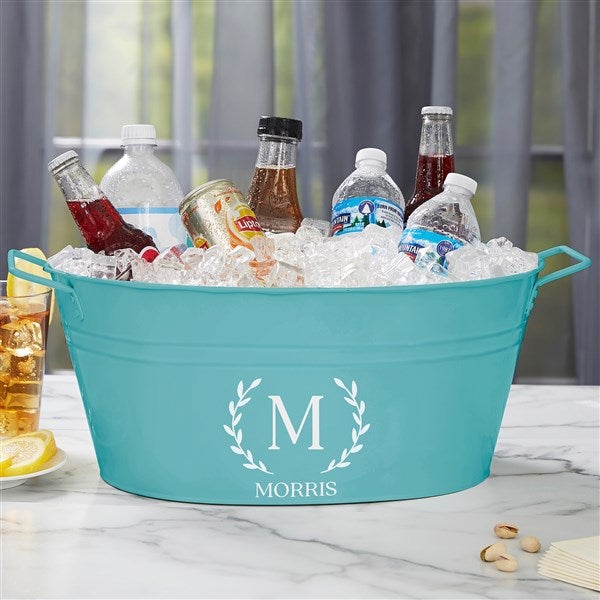 Laurel Initial Personalized Beverage Tub - 26443