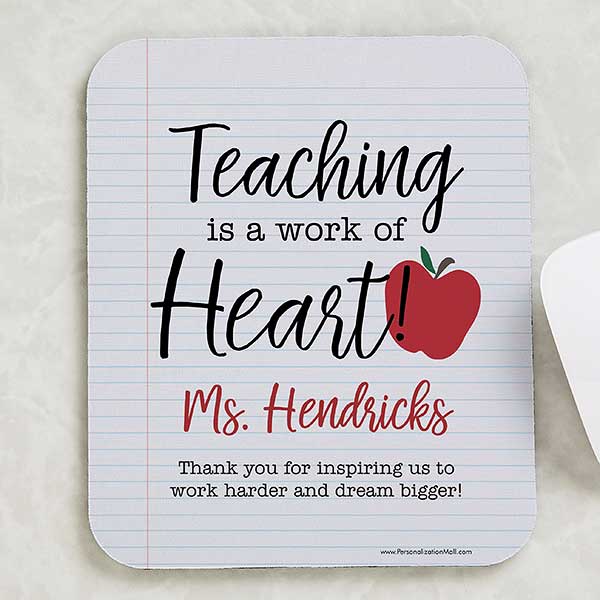 Inspiring Teacher Personalized Mouse Pad - 26476