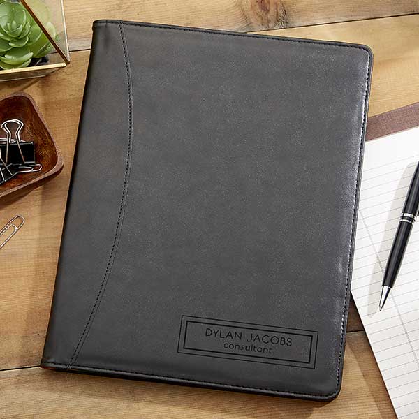 Block Name Personalized Full Pad Portfolios - 26481