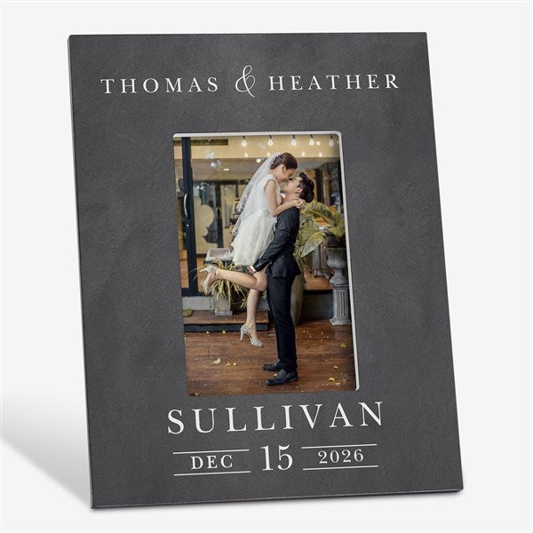 Moody Chic Personalized Wedding Picture Frame - 26508