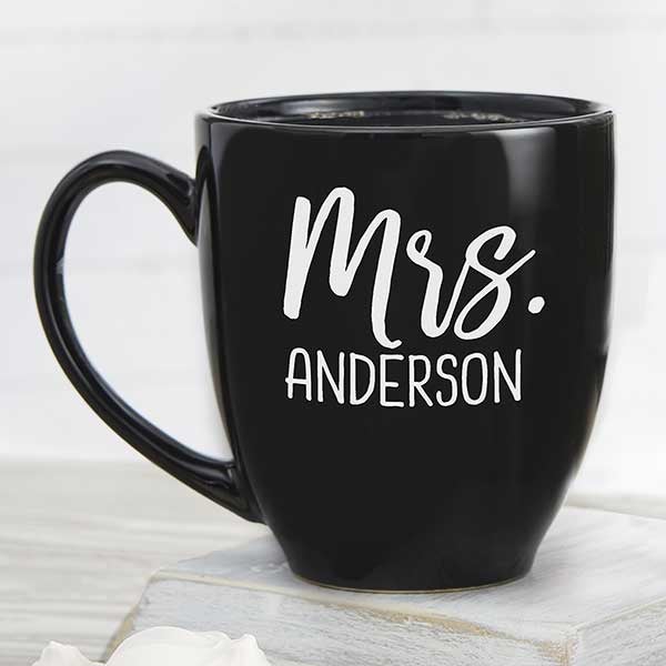 Wedded Bliss Personalized Wedding Mugs - 26511