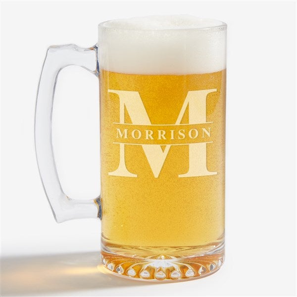 Lavish Last Name 25oz Engraved Beer Mug - 26516