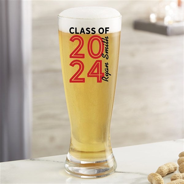 Graduating Class Of Personalized Beer Glasses - 26531