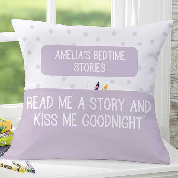 Personalized Kids Pocket Pillow - Book Pillow - 26537