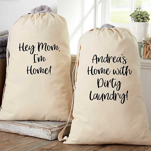 Personalized Laundry Bag with Name & School Name College Camp,Graduation