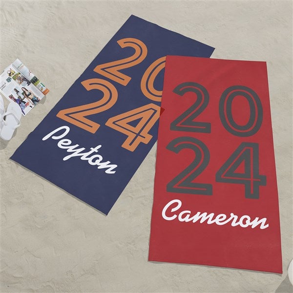 Graduating Class Of Personalized Beach Towels - 26550