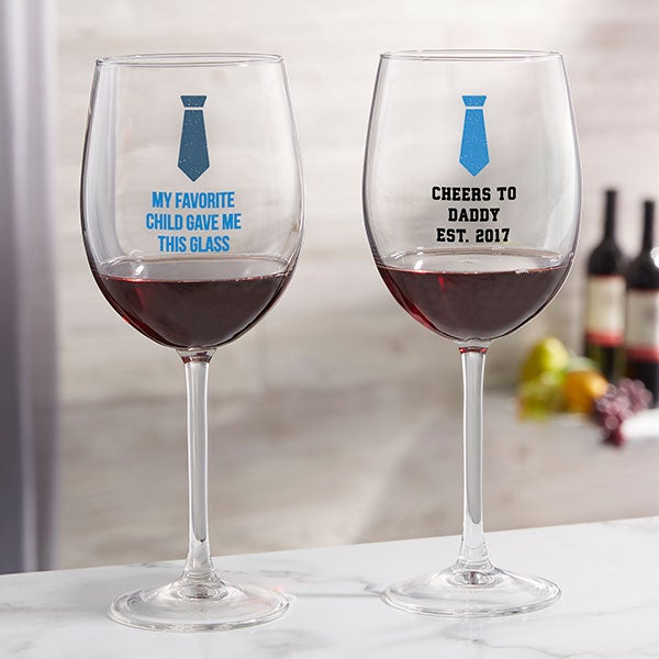 Personalized Wine Glasses For Him - Choose Your Icon - 26571